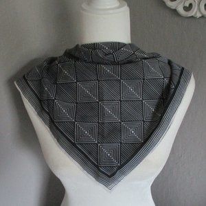 Black diamond semi sheer scarf